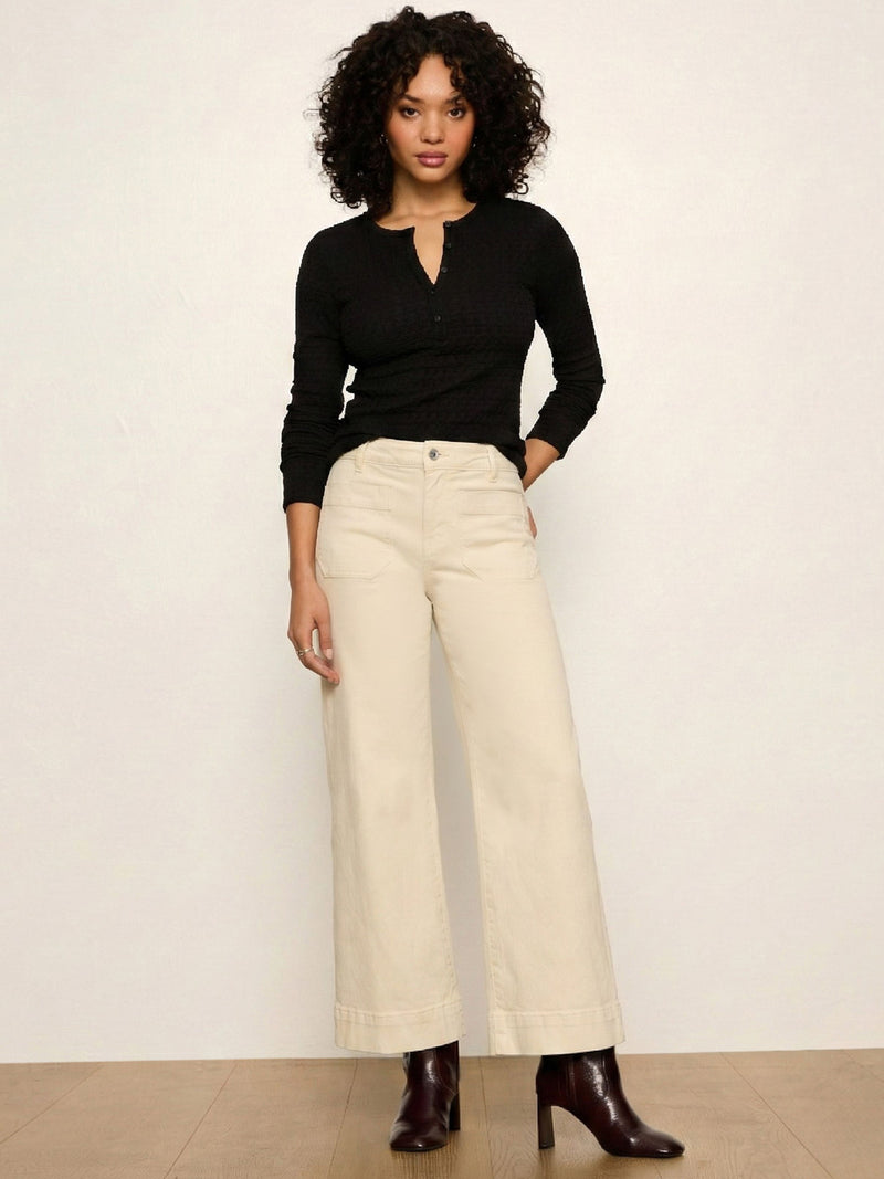 Chelsea Wide Leg Jean French Vanilla alt 3