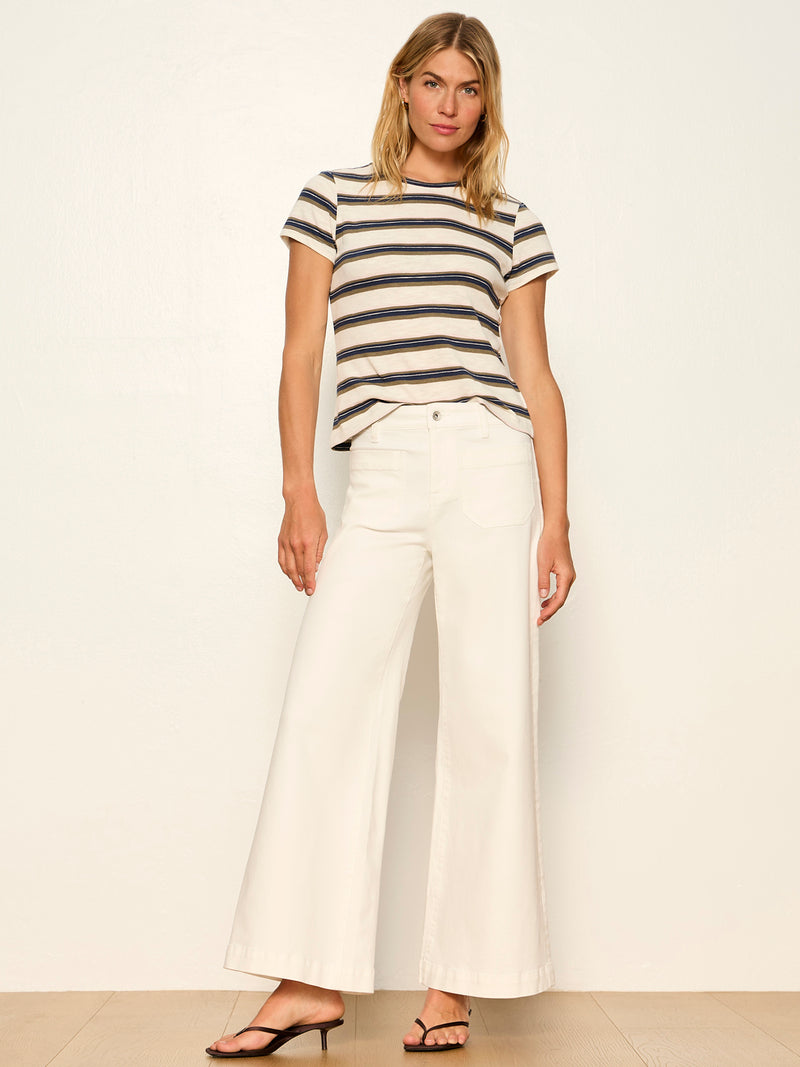 Marine Ultra Wide Leg Jean Chalk alt 1