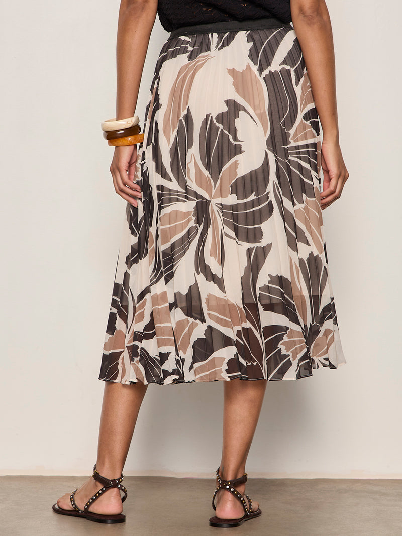 Nostalgia Pleated Midi Skirt Lotus alt 1