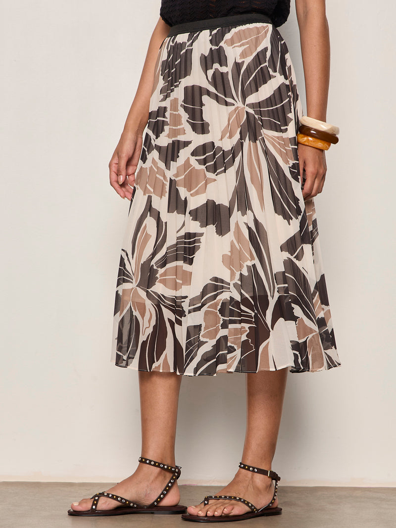 Nostalgia Pleated Midi Skirt Lotus alt 2