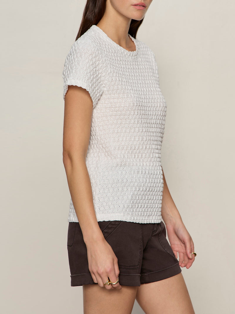 Pucker Up Perfect Tee White Petite Sizing alt 2