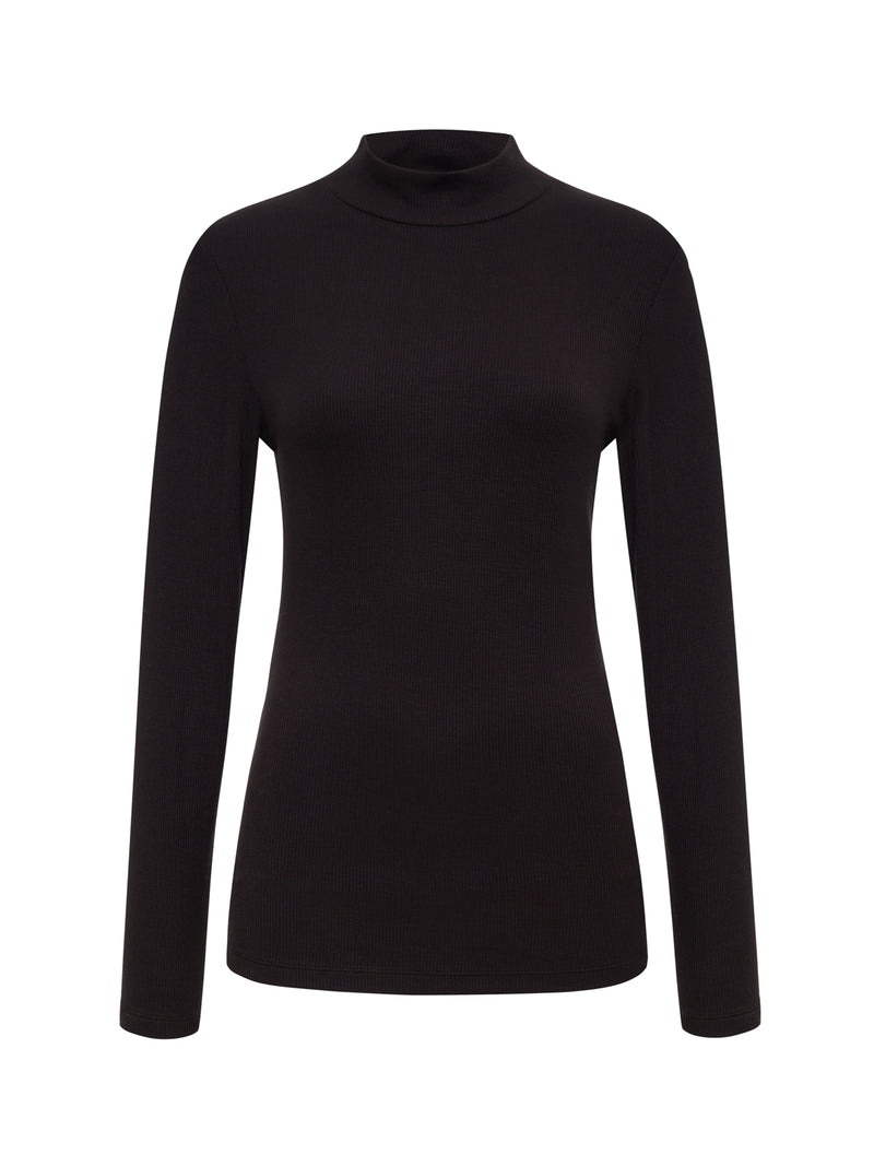 Long Sleeve Mock Essential Top Semi Sweet alt 5