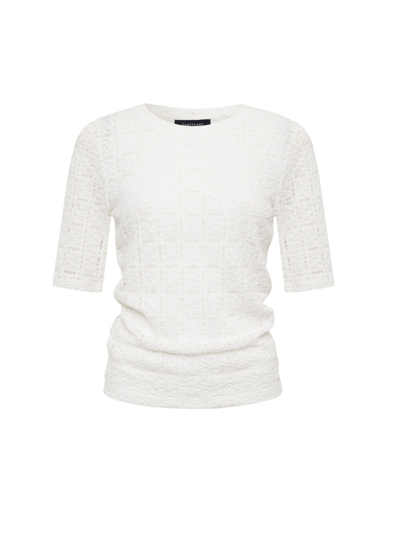 Pucker Half Tee Chalk alt 6