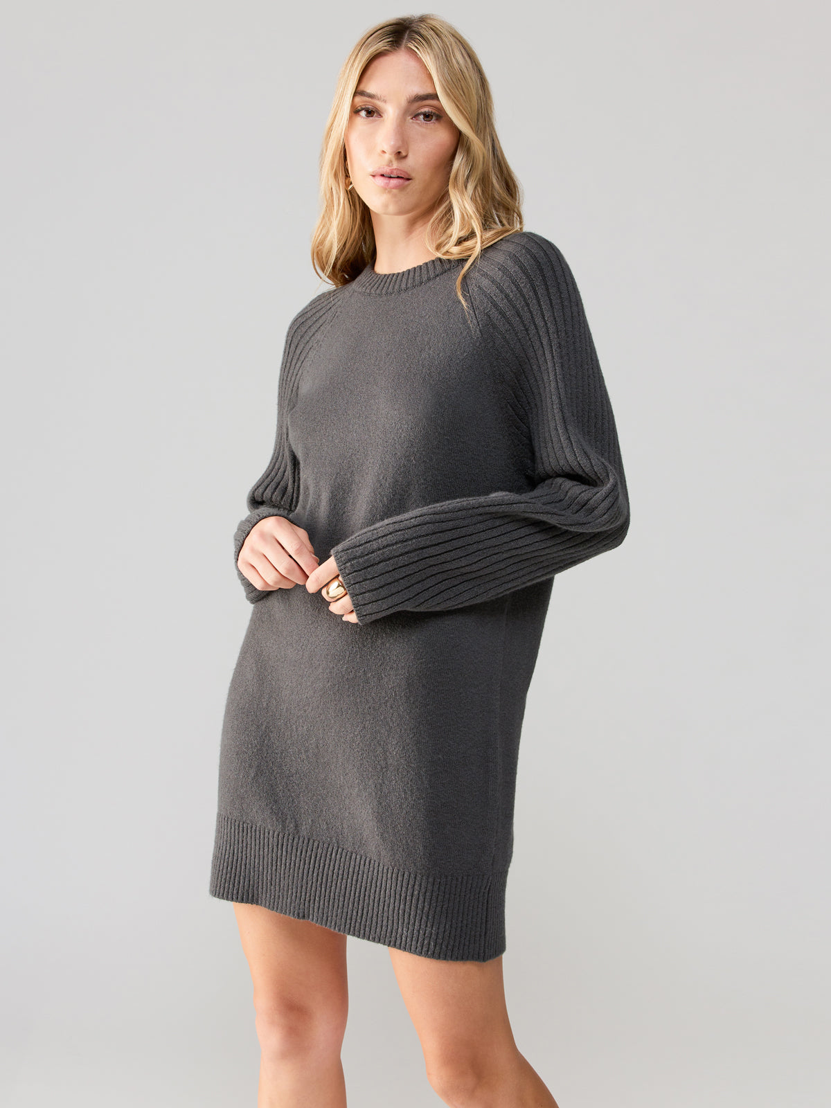 City Girl Sweater Dress Mineral
