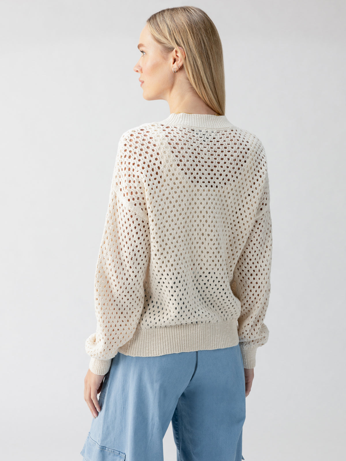 Stepping Out Bomber Sweater Jacket Eco Natural