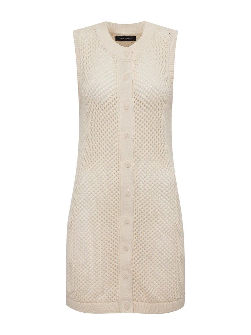 Long Openwork Vest Macrame alt 6