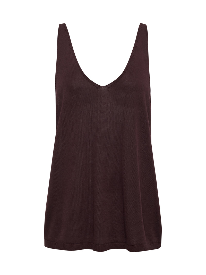 V-Neck Knitwear Tank Mesa alt 5