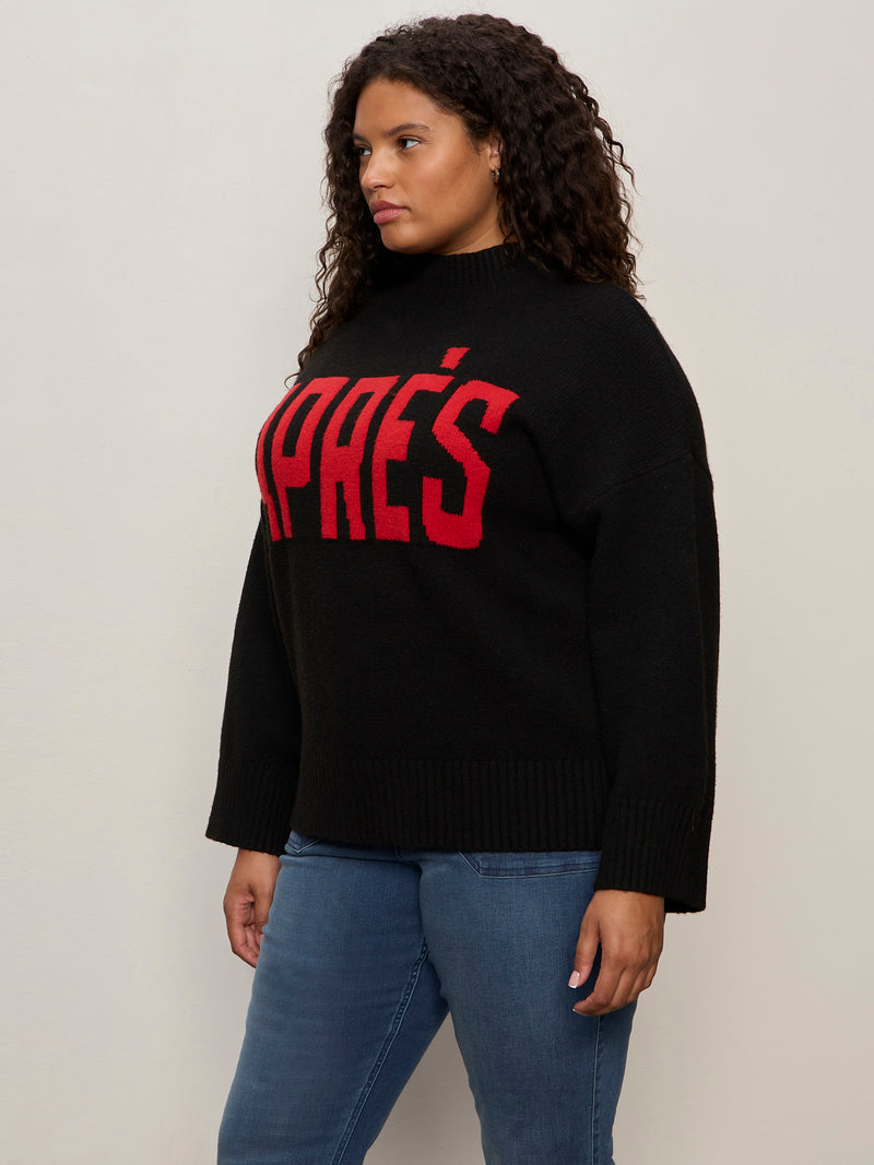 Apres Ski Sweater Black/Mars Red Extended Sizing alt 2