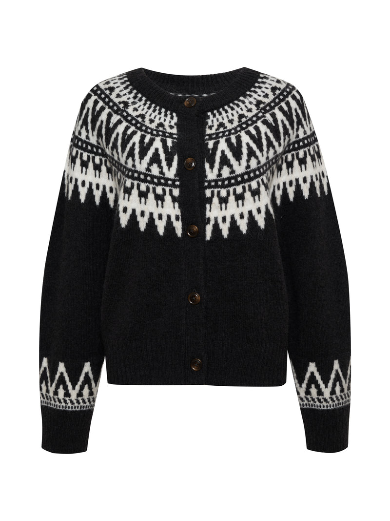 Fairisle Crewneck Cardi Ink Multi alt 6