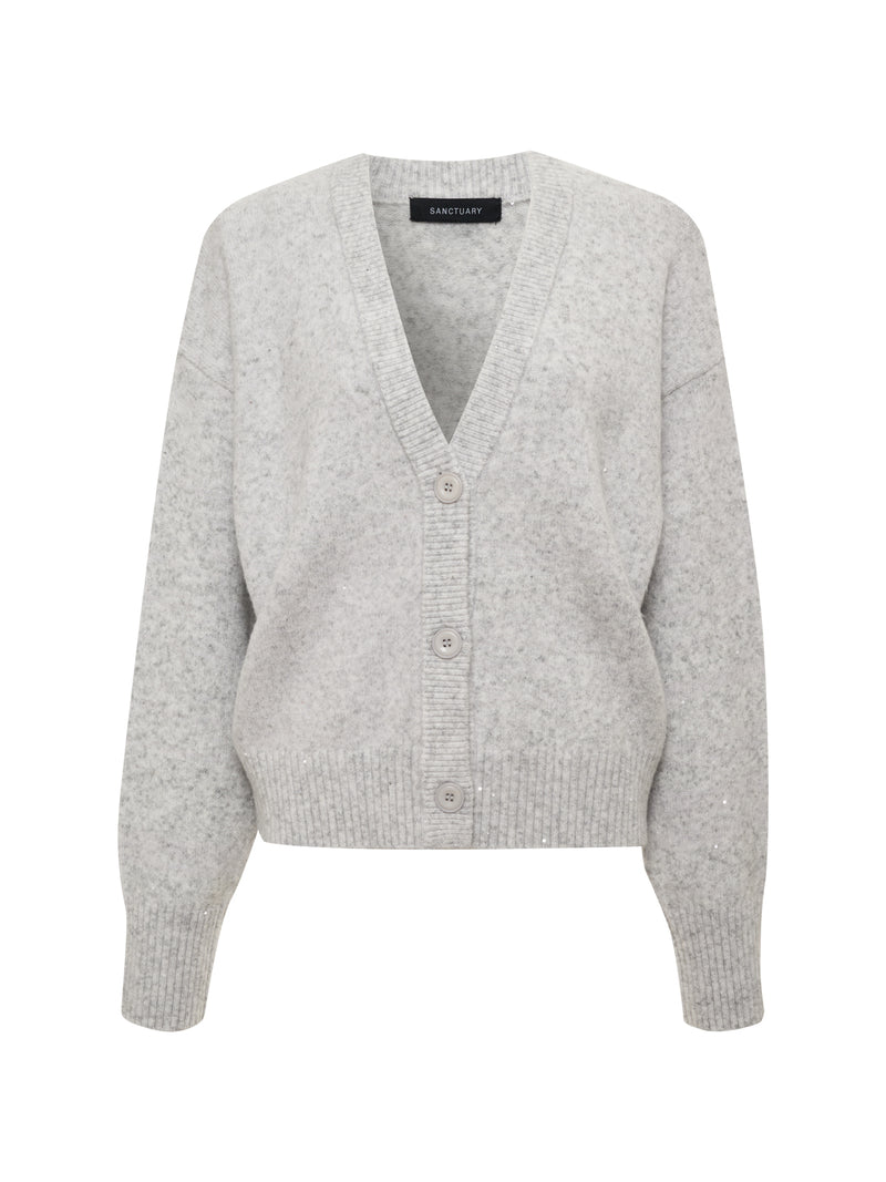 Shimmer Cardi Heather Grey Sparkle alt 5