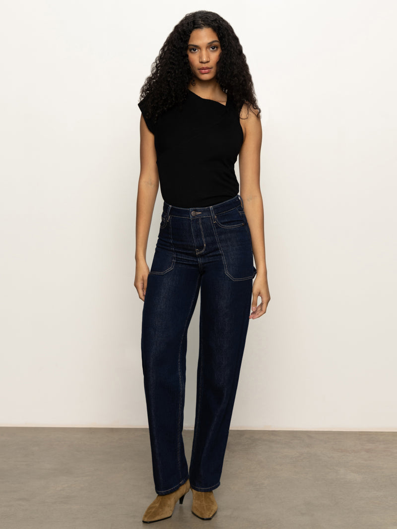 Shoulder Twist Top Black alt 6