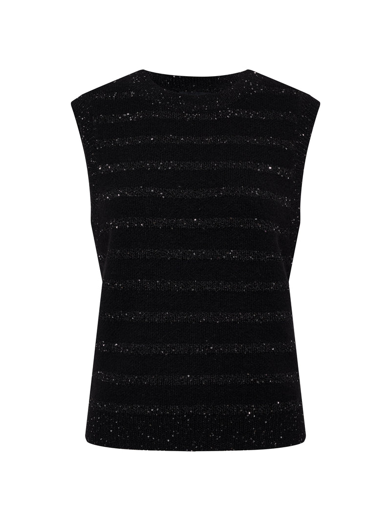 Shine Sweater Shell Black With Black Shine alt 6