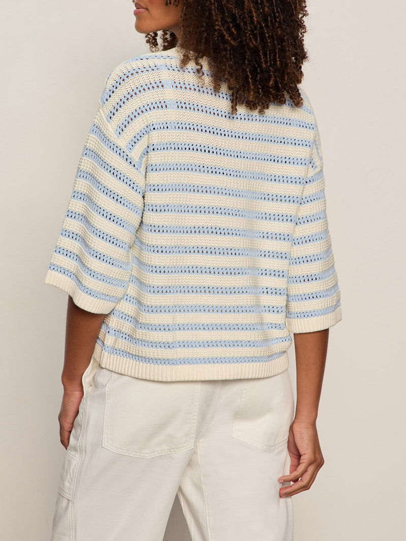 Elle Sweater Tee Blue Aura/Collagen Petite Sizing alt 1