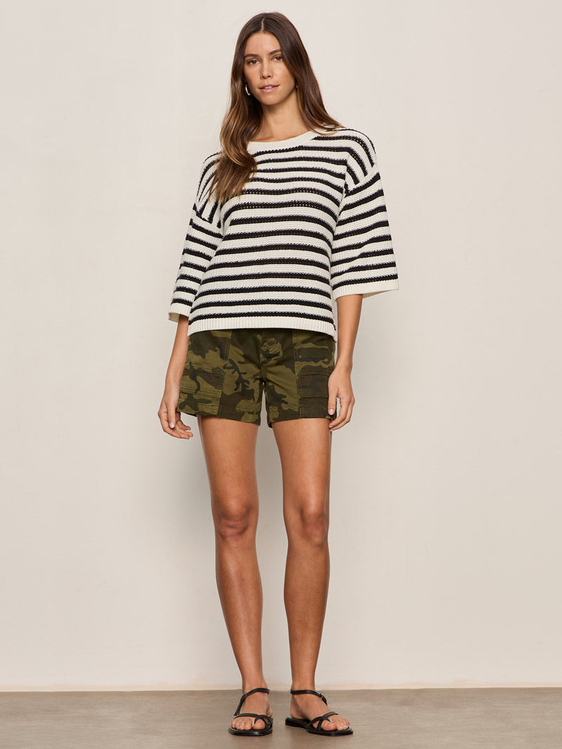 Elle Sweater Tee Black/Chalk alt 4