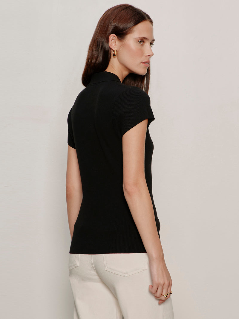 Lover Girl Ribbed Sweater Black alt 1