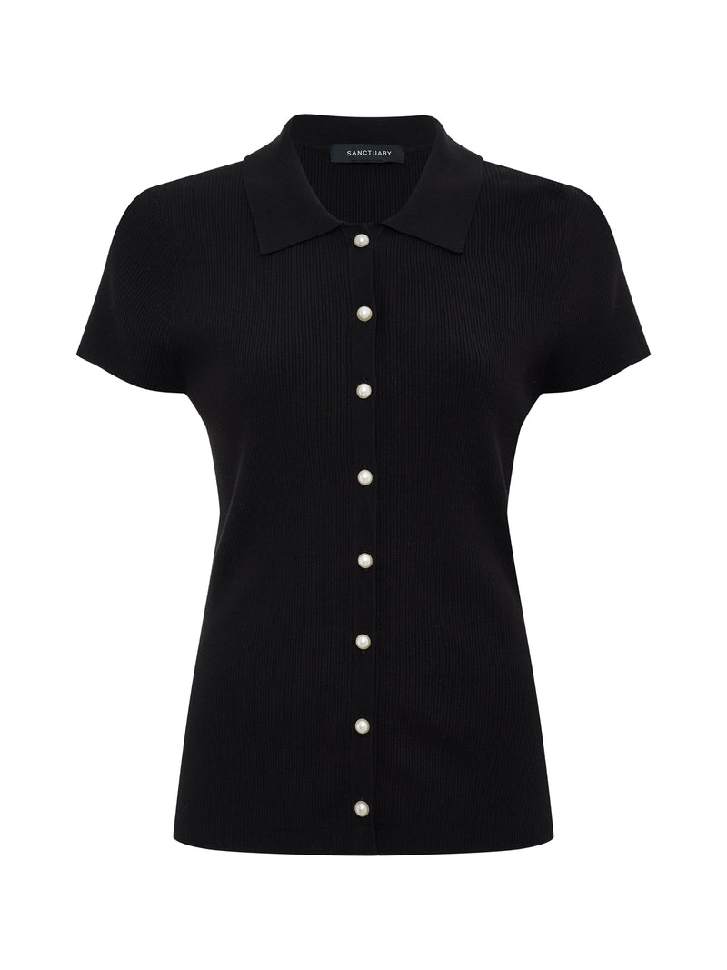 Lover Girl Ribbed Sweater Black alt 5