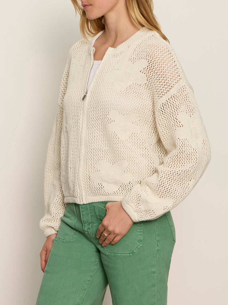 Daily Escape Flower Pop Bomber Collagen Petite Sizing alt 2