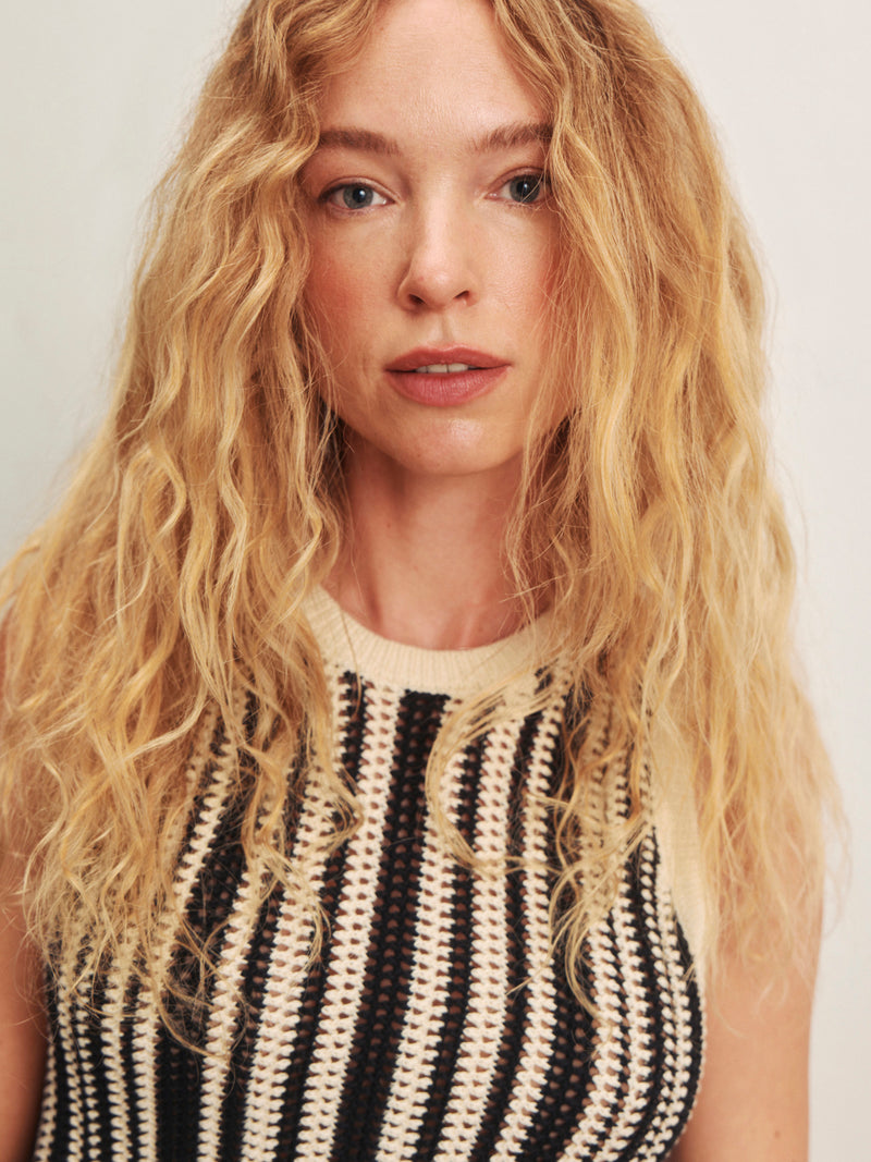 Natural State Halter Tank Cabana Stripe alt 4