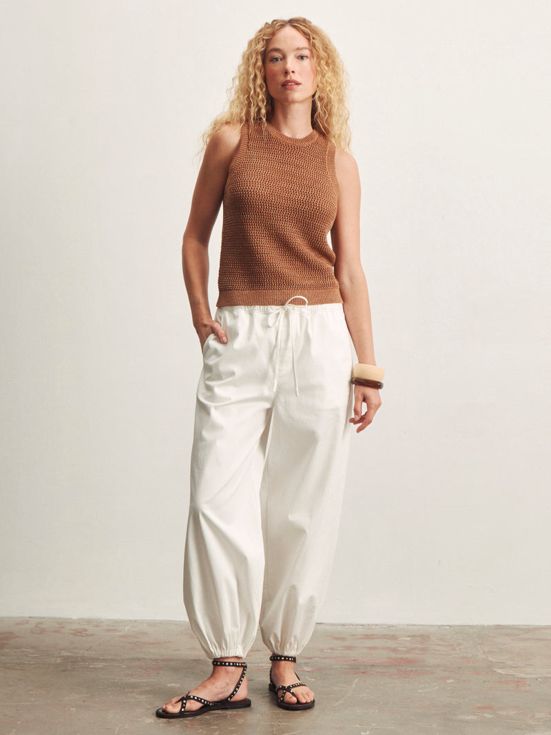 Natural State Halter Tank Toasted Coconut Metallic alt 4