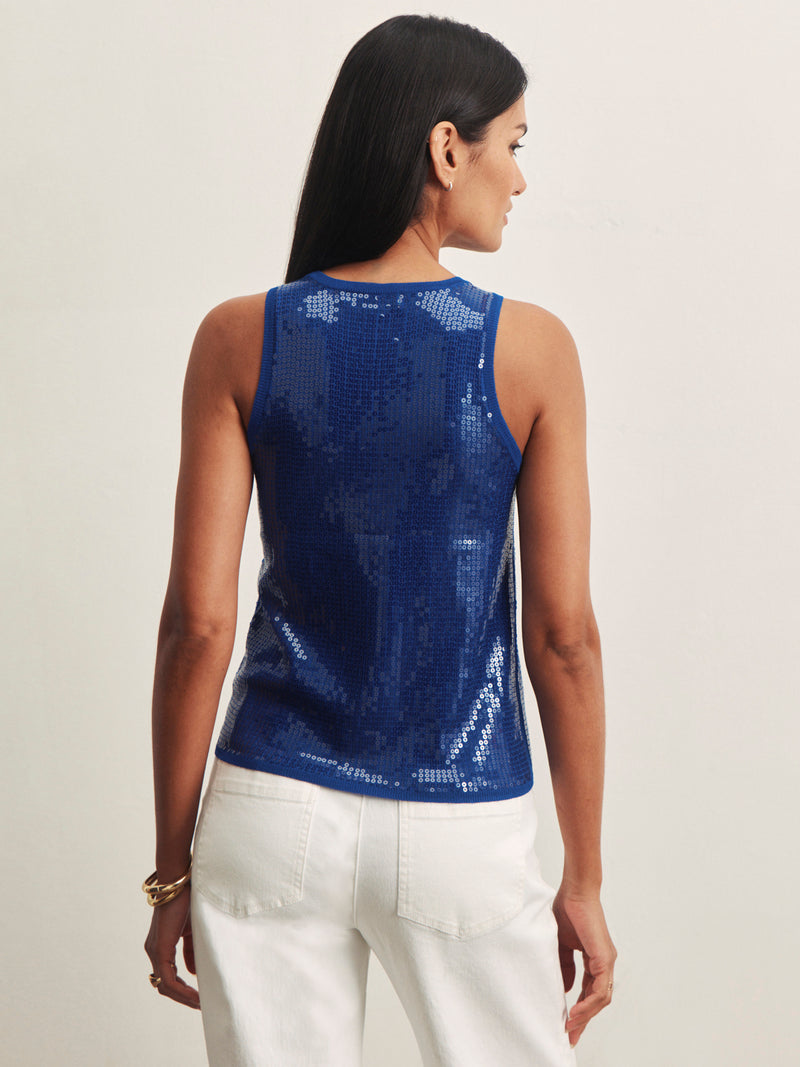 Summer Shine Sequin Shell Luminous Blue alt 1