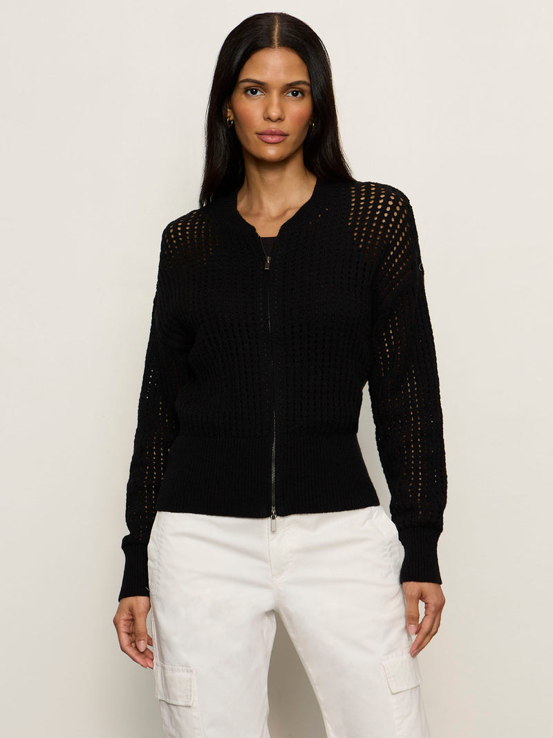 Laguna Openwork Bomber Black alt 6