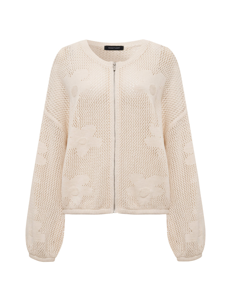 Daily Escape Flower Pop Bomber Collagen Petite Sizing alt 3