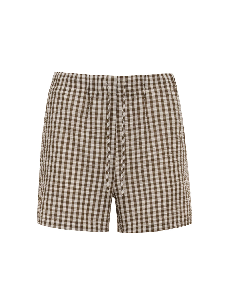 Easy Gingham Shorts Timber/Collagen Gingham alt 6