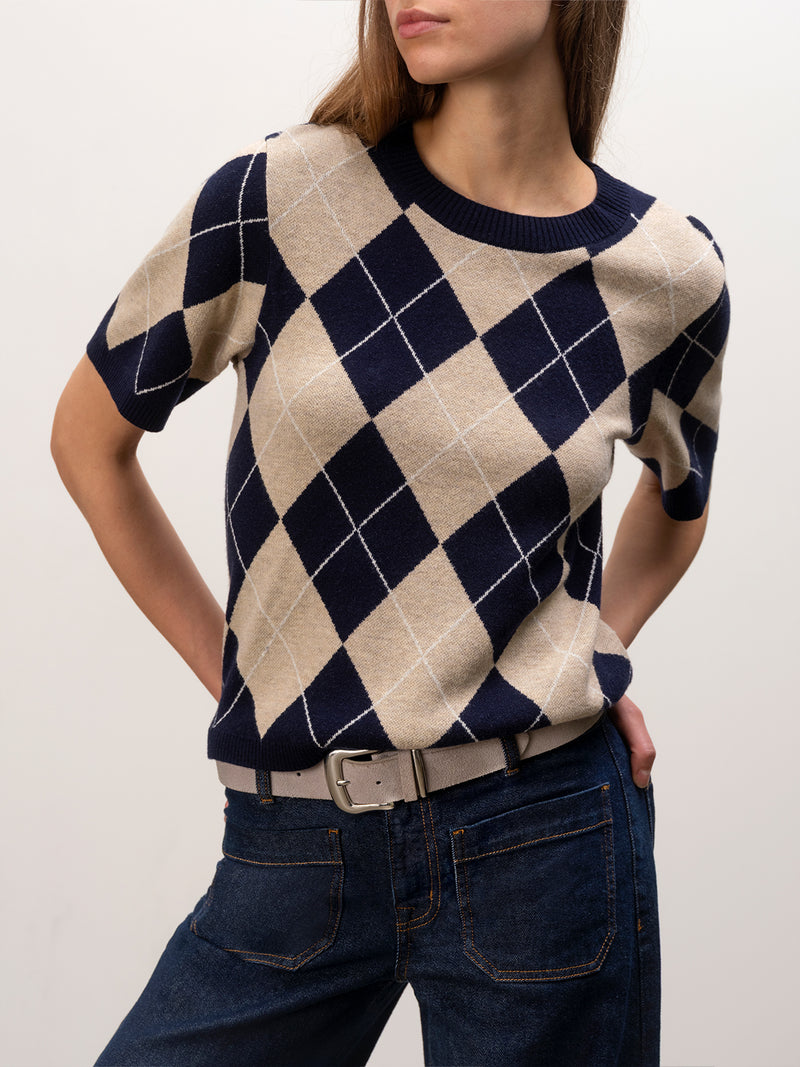 Perfect Sweater Tee Loma Argyle
