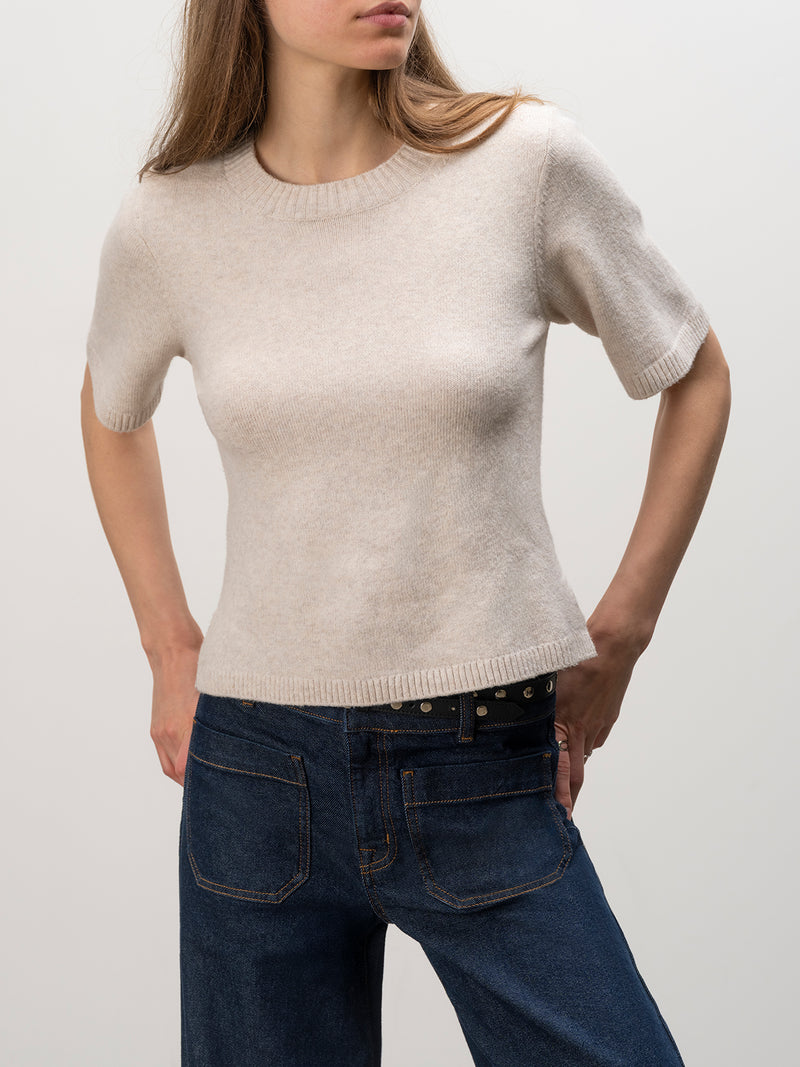 Perfect Sweater Tee Heather Dark Bone alt 6