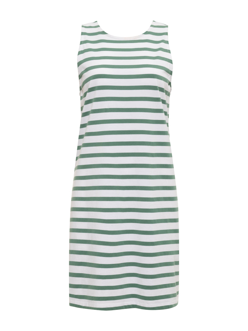 On The Yacht Shift Dress Green Juice / White Stripe alt 5