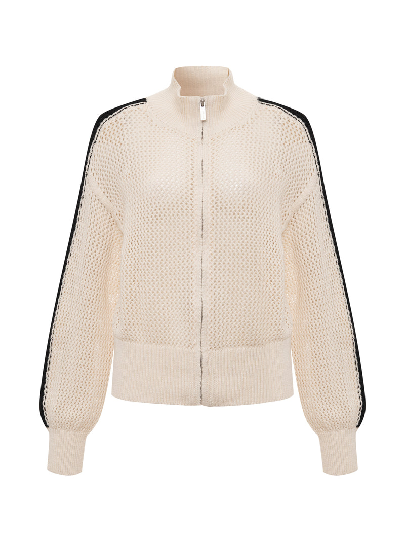 Open Stitch Track Jacket Collagen/Black alt 6