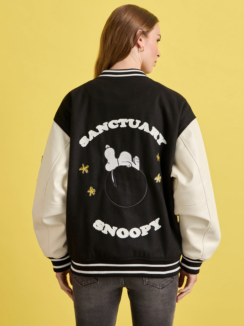 Sanctuary x PEANUTS 75th Anniversary Varsity Jacket alt 2