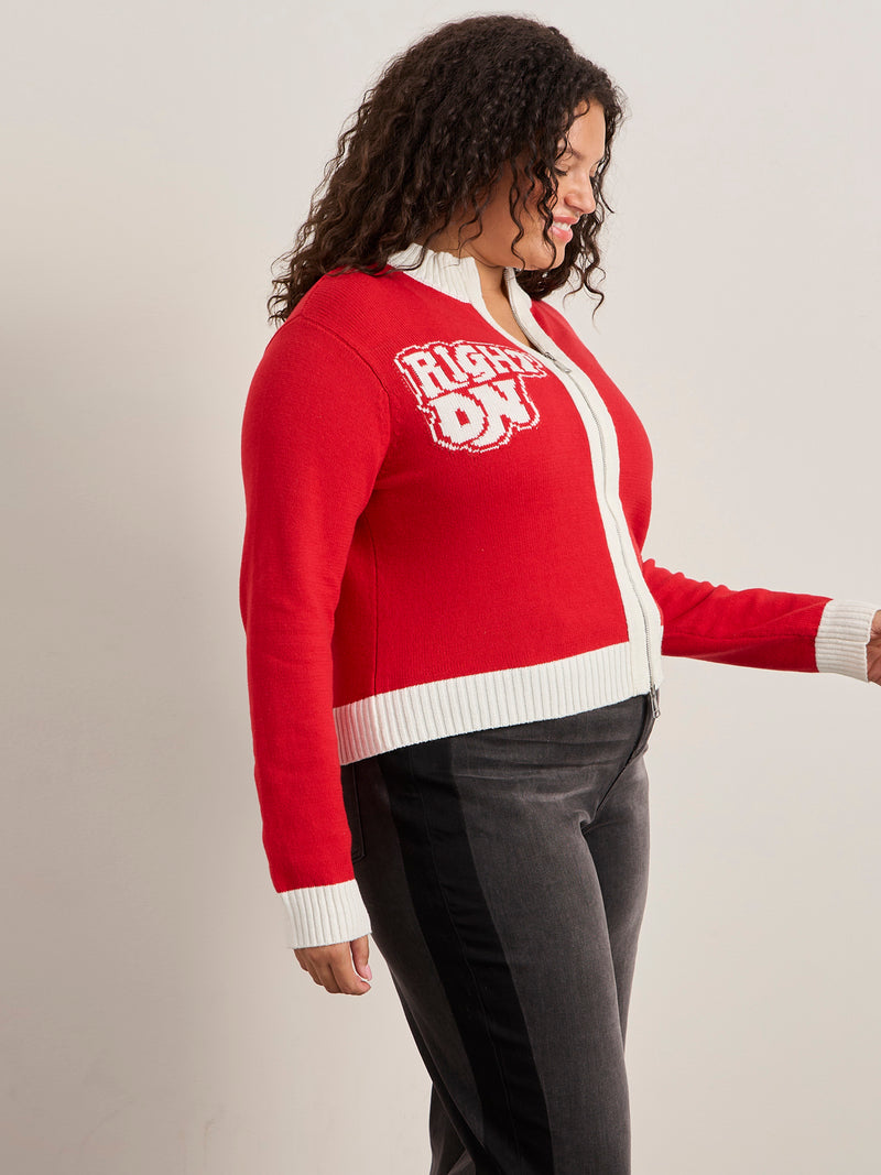 Sanctuary x PEANUTS 75th Anniversary Joe Cool Zip Up Sweater alt 6