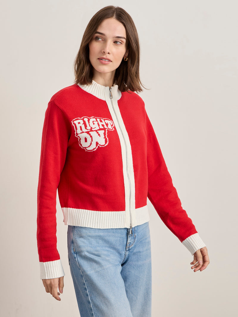 Sanctuary x PEANUTS 75th Anniversary Joe Cool Zip Up Sweater alt 3