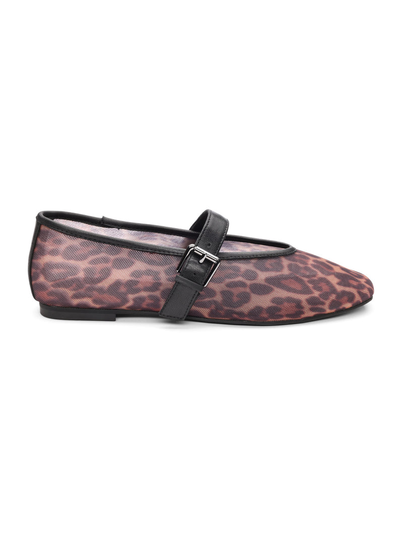 Gia Maryjane Ballet Flat Tan/Black alt 1