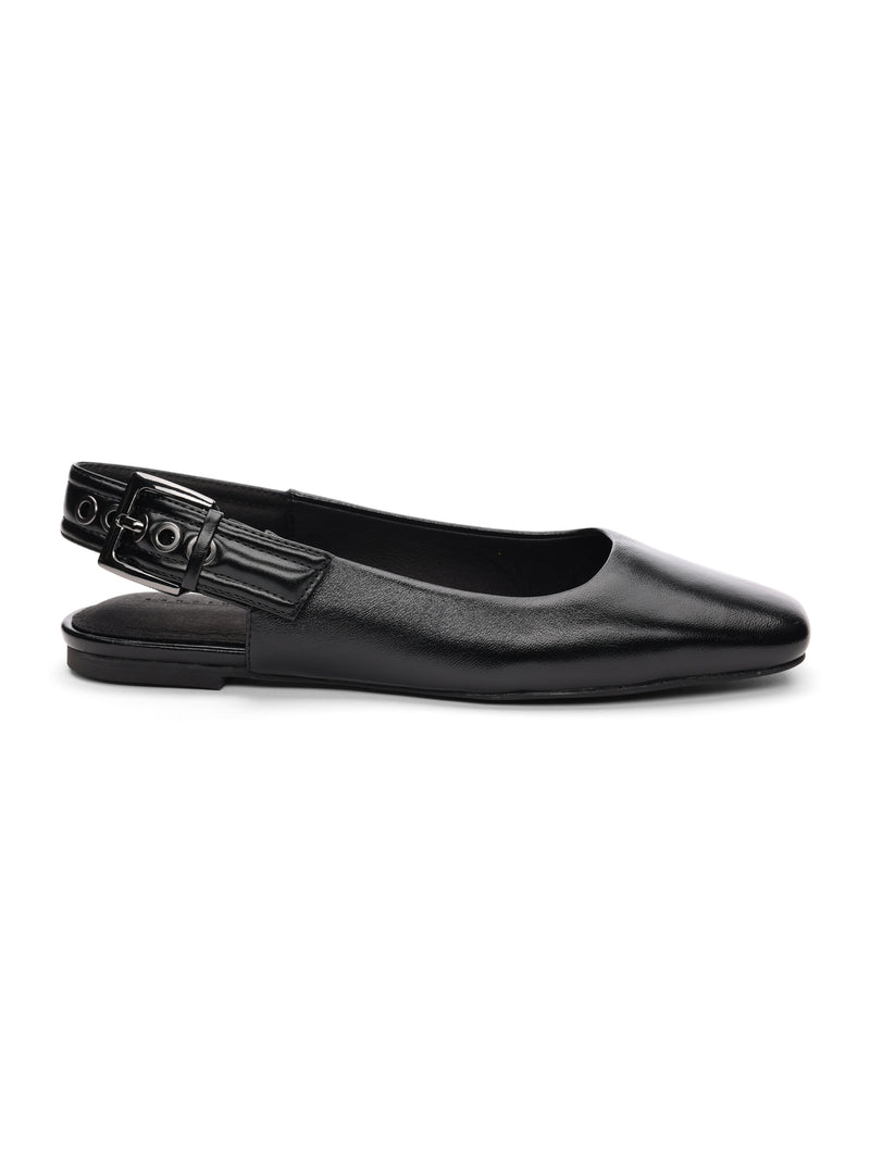 Kitchy Slingback Flat Black alt 5