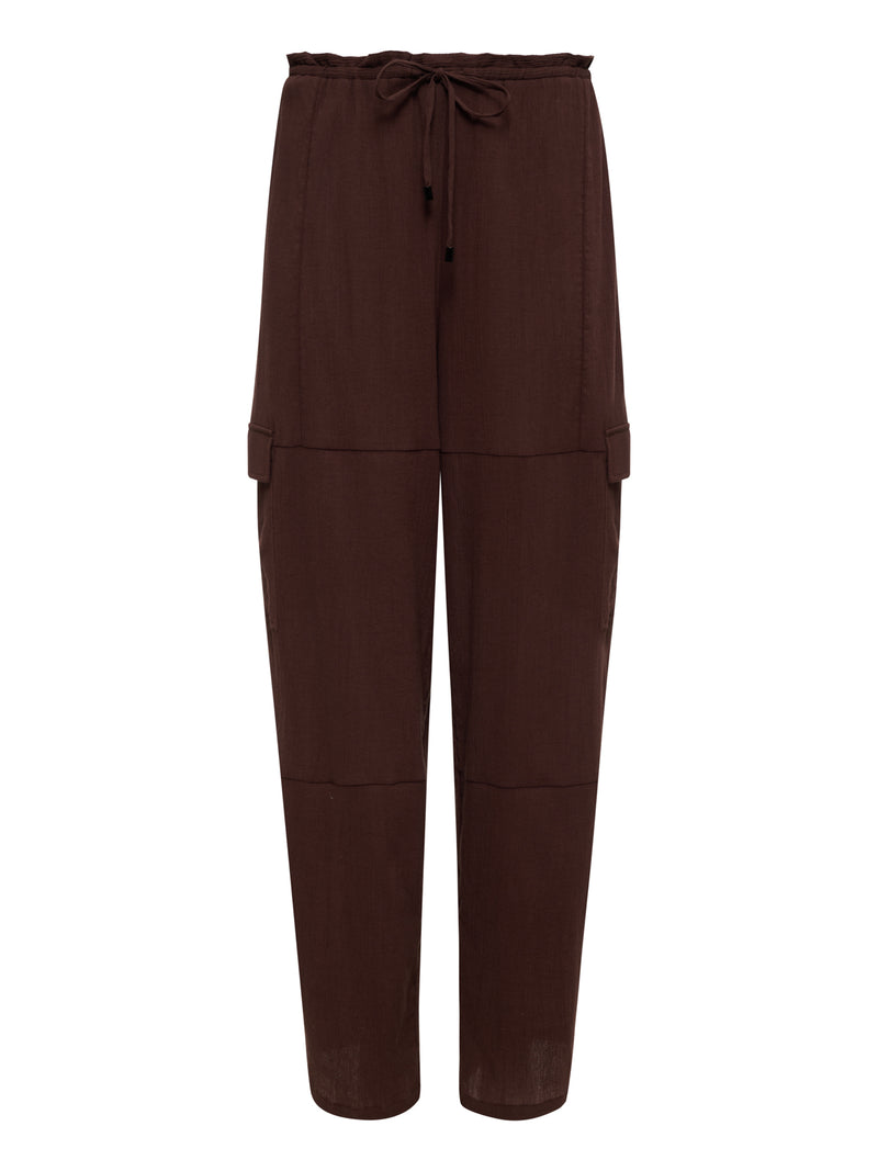 Coastal Covers Baggy Barrel Cargo Pant Espresso alt 6