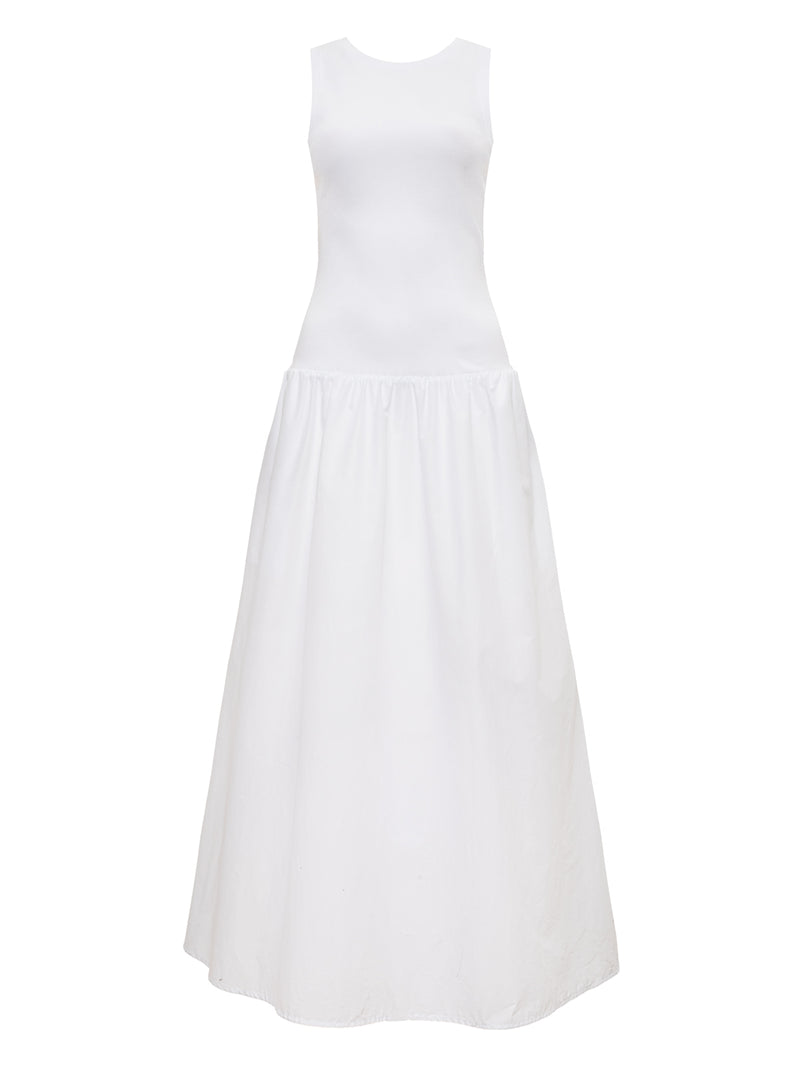 Take Me Away Midi Dress White alt 6