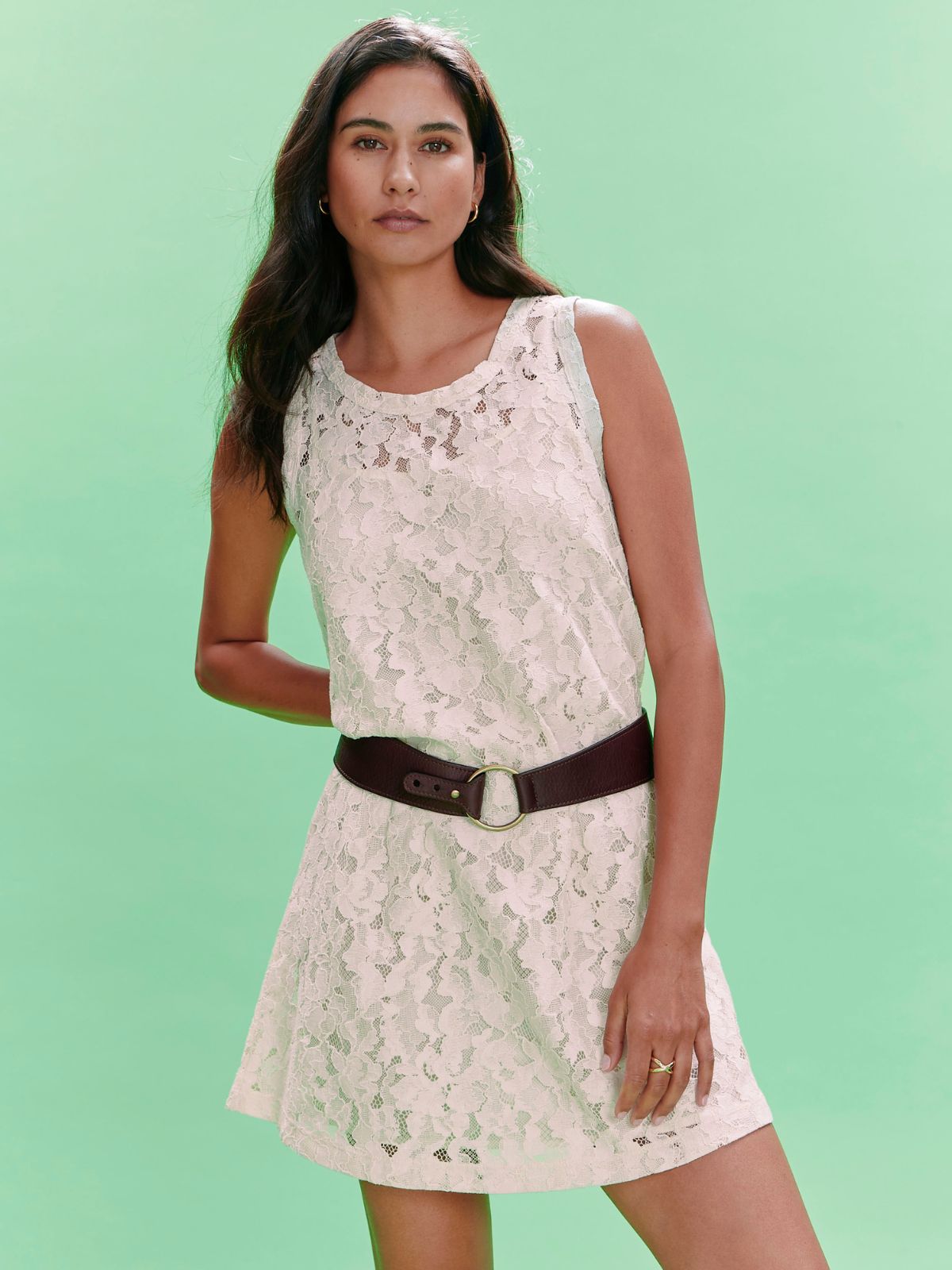 Women's Sunday Best Lace Tank Dress Collagen, Size Medium, 100% Cotton | Sanctuary Women's Sunday Best Lace Tank Dress Collagen, Size Medium, 100% Cotton | Sanctuary
