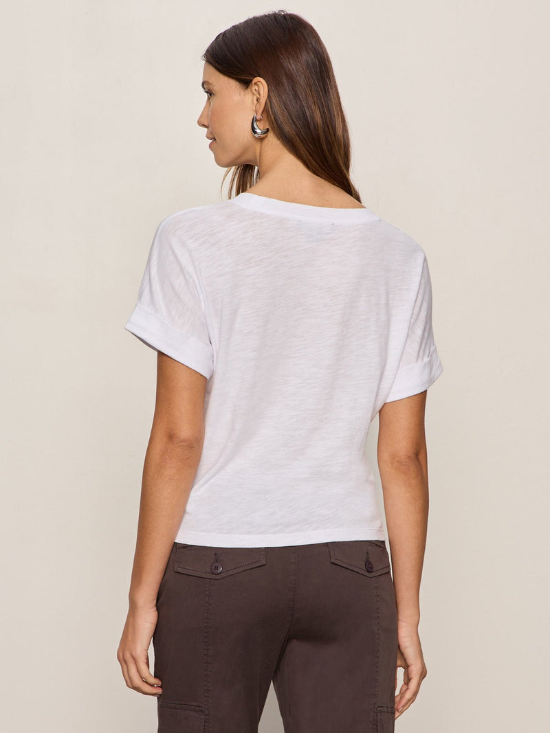All Day Tie Tee White alt 1
