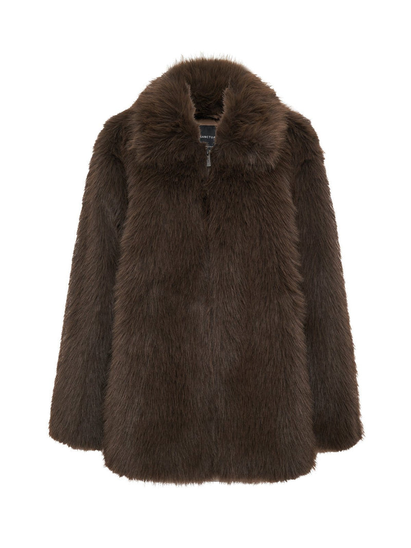 Carmen Fur Coat Morel alt 5