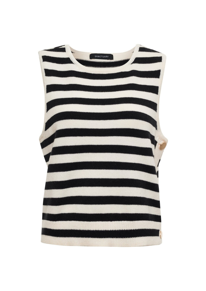 City Summer Tank Black/ Macrame Stripe alt 6