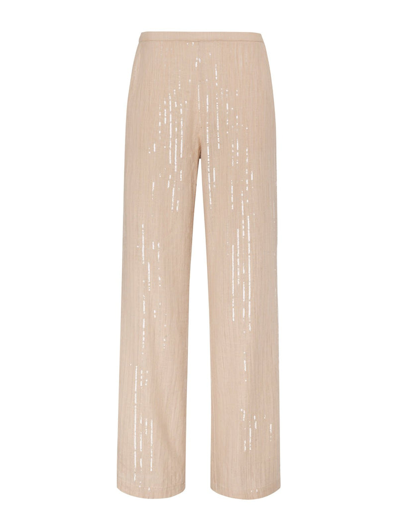 Coastal Semi-High Rise Pant Sand Sequin Stripe alt 6