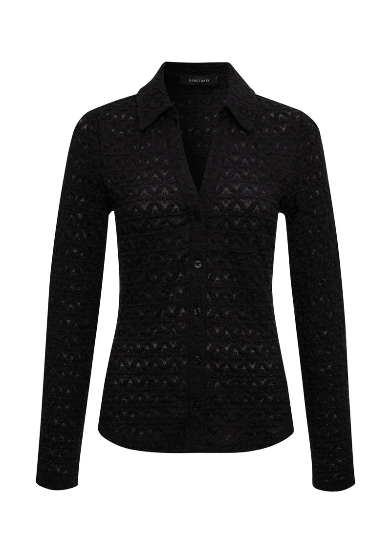 Dreamgirl Top Black Extended Sizing alt 6