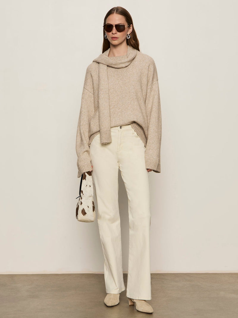 Go-To Sweater Heather Wheat alt 5