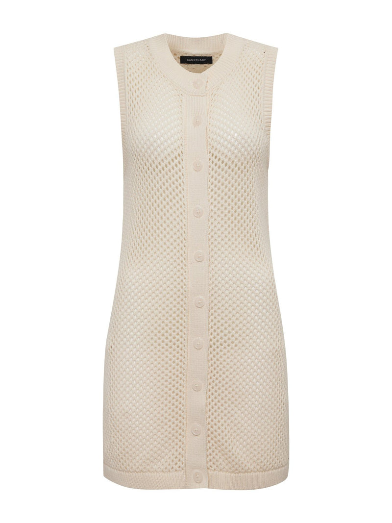 Long Openwork Vest Macrame alt 6