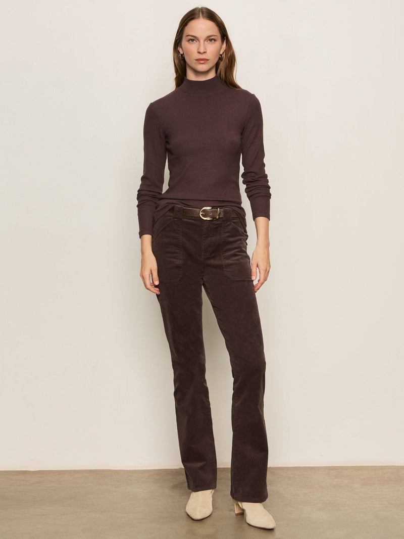 Long Sleeve Mock Essential Top Semi Sweet alt 4