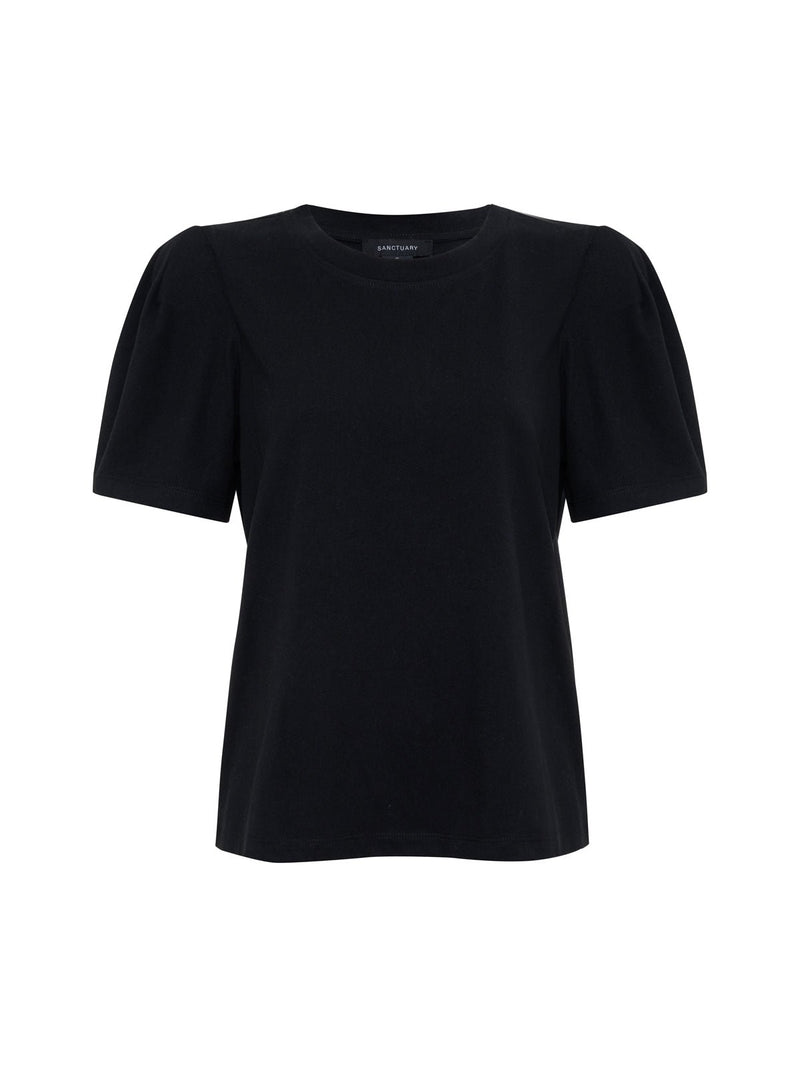 Pleated Tee Black alt 6
