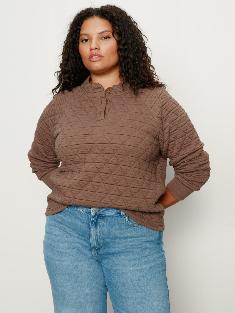 Quilted Button Popover Morel Extended Sizing