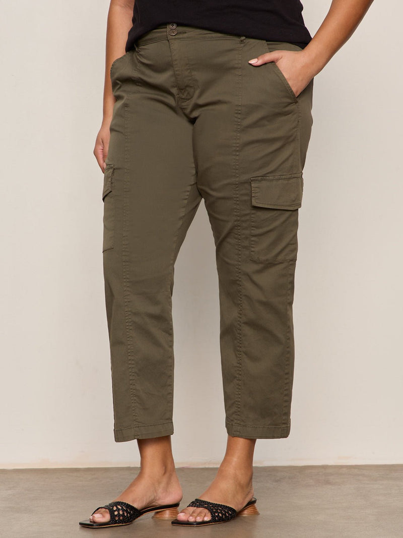 Rebel Straight Crop Pant Fatigue Extended Sizing alt 1